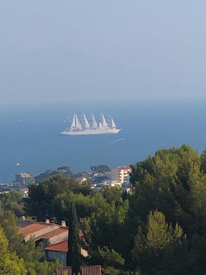 Vuemer Bandol - Grande Terrasse De 45M2 Vue Mer Piscine Parking Εξωτερικό φωτογραφία
