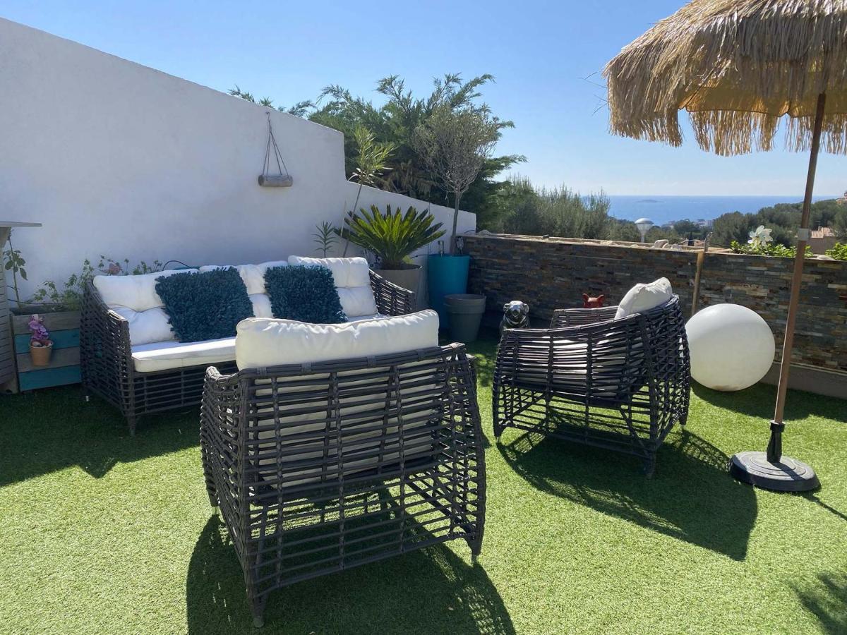 Vuemer Bandol - Grande Terrasse De 45M2 Vue Mer Piscine Parking Εξωτερικό φωτογραφία